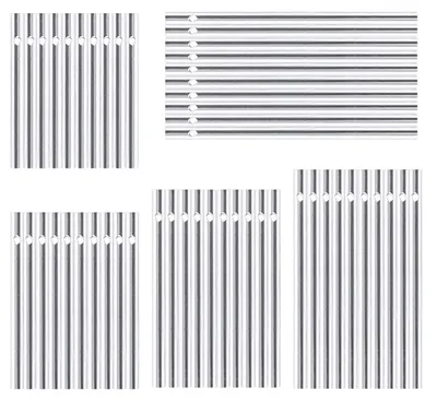 Image de Kit de fabrication de "Windspiel" en aluminium : 30 tubes à peindre et à décorer, longueur de 7 à 11,5 cm