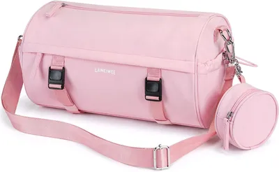 Productafbeelding van Sporttas 35 x 20 x 20 cm, met yoga houder en nat compartiment, nylon, roze, voor fitness
