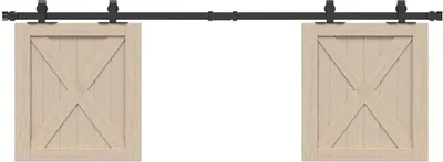 Obrázok produktu pre Kovanie na posuvné dvere skrinky 152 cm uhlíková oceľ