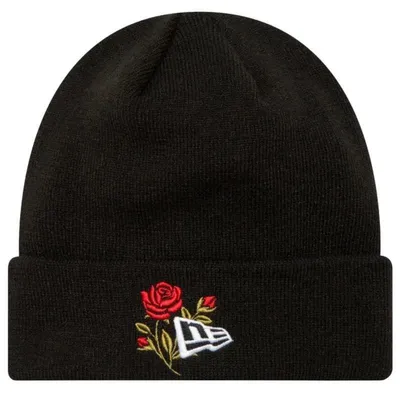 Image de New Era - Casquette pour hommes/femmes unie, bord-côte tricoté PP9222 (taille unique) (noir)