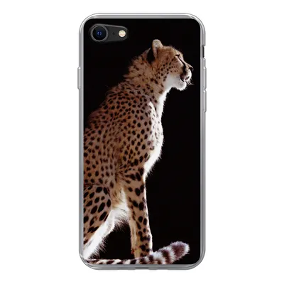 Produktbild von MuchoWow® Handyhülle Schutzhülle Hülle für iPhone 8 Gepard - Tiere - Licht Silikon Softcase Handy Hülle - Schutzhaube