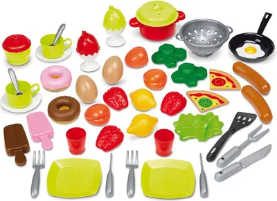 Produktbild von Ecoiffier Lebensmittelset 50-teilig