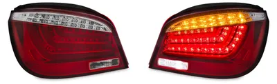 Original LED Lightbar Rückleuchten Rot Klarglas für BMW E60 ab 2003-2007