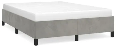 Produktbild von vidaXL Bettgestell ohne Matratze Hellgrau 140x200 cm Samt