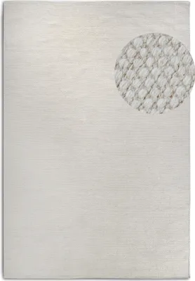 Produktbild von Elle Decoration Delhi Wollteppich Pradesh Natur Weiß