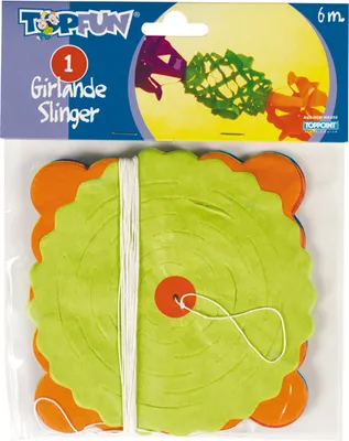 Produktbild von 20 Party Girlanden 6m 4 verschiedene Muster