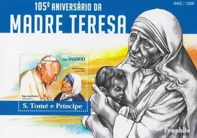 Produktbild von Briefmarken Sao Tome e Principe 2015 Mi Block 1100 (kompl. Ausgabe) postfrisch Mutter Teresa