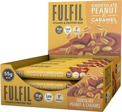Produktbild von Fulfil Vitamin & Protein Bar – 15 x 55g-Riegel Chocolate Peanut & Caramel