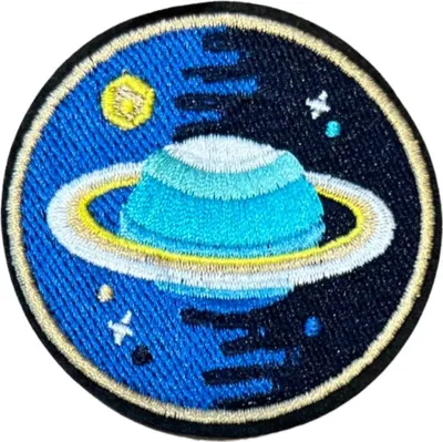 Produktbild von Planet Planet Ring-Emblem-Aufnäher zum Aufbügeln