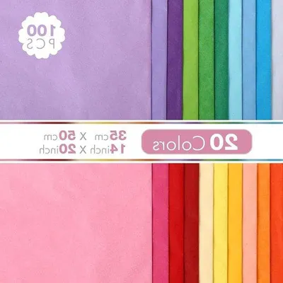 Productafbeelding van Famanu Seidenpapier, 100 vellen - 20 kleuren - 50 x 35 cm