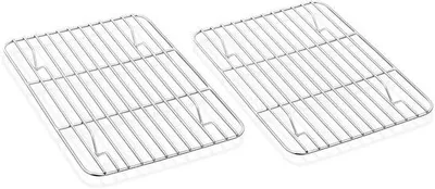 Image de Grille de cuisine en acier - Lot de 2 - résistante et polyvalente