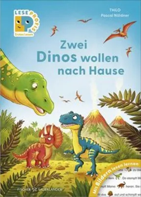 Image de Leseprofis - Mit Bildern lesen lernen: Zwei Dinos wollen nach Hause, Erstes Lesen