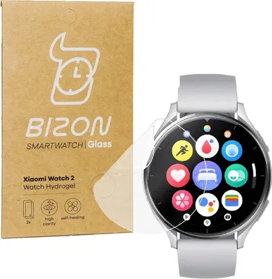 Produktbild von Bizon Glas Uhr Hydrogel Xiaomi Uhr 2 [2 PACK]