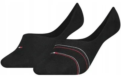 Zdjęcie produktu dla SKARPETY DAMSKIE TOMMY HILFIGER 100002819 CZARNE 2 PACK - Socks: 39-42 2PAK