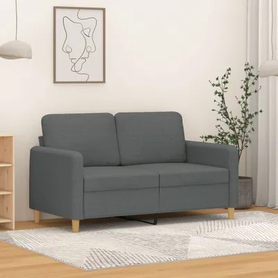 Obrázok produktu pre vidaXL 2-miestna pohovka Tmavo šedá 120 cm látka
