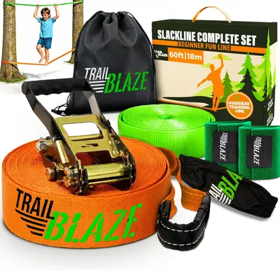 Productafbeelding van Slackline Beginner Complete Kit met Boombeschermers