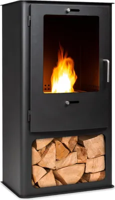 Produktbild von blumfeldt Fiamme Cantal Ethanol Kamin - Kamin Ethanol mit bis zu 6 h Brenndauer, Edelstahlbrenner mit 1,2 Liter Volumen, verbrennt geruchsneutral und rückstandsfrei, Löschwerkzeug, schwarz