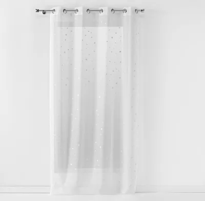 Obrázek produktu pro Voálová záclona 140 cm x 240 cm Hvězdy - svítí ve tmě