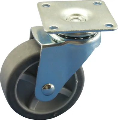 Produktbild von Satz 4x weiche Mini Apparaterolle Rad Ø30Platte 40x40