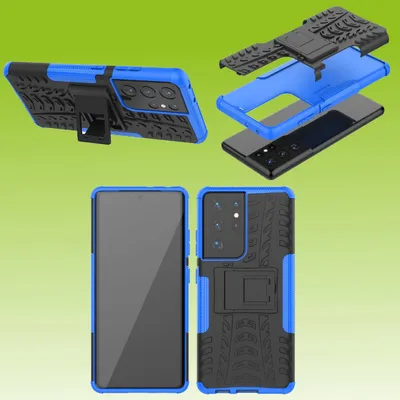 Image de Étui de protection bleu pour Samsung Galaxy S21 Ultra G998B