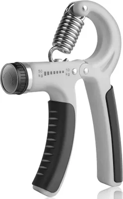 Immagine prodotto di Allenatore per la mano, dispositivo regolabile per l'allenamento della mano e dell'avambraccio, allenatore per l'equilibrio, attrezzo per l'allenamento della forza e del fitness, da 10 a 50 kg, con intervallo di regolazione