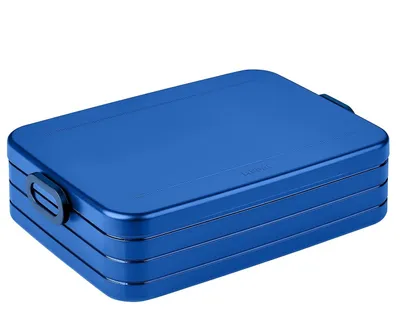 Immagine prodotto di Mepal - Lunchbox Take A break large - Scatola per il pranzo con scomparti - Adatta fino a 8 panini - Ideale per la preparazione dei pasti - 1500 ml - Blu vivo