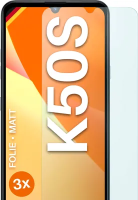 Produktbild von moex® 3x Schutzfolie kompatibel mit LG K50s - Displayschutzfolie Anti Reflex Folie, Matt