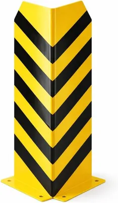 Produktbild von Lagerschutz Eckschutz Stahl 80 cm – Rammschutz Winkel & Anfahrschutz für Regale, Hochregale, Einfahrt, Hof & Garage (80 cm Höhe)