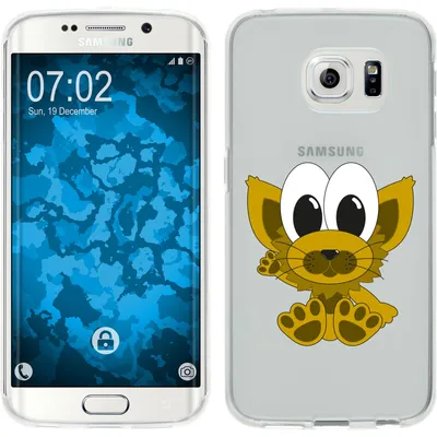 Produktbild von PhoneNatic Case kompatibel mit Samsung Galaxy S6 Edge Silikon-Hülle Cutiemals M7
