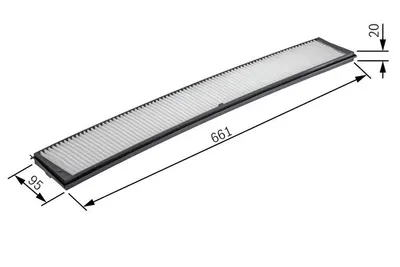 Produktbild von Bosch Filter, Innenraumluft  1 987 432 336