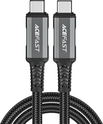Produktbild von ACEFAST C1-09, 1 m, USB C, USB C, 40 Gbit/s, Schwarz, Grau