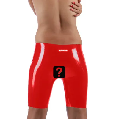 Produktbild von Latex-Radlerhose Ouvert Rot Damen Naturlatex Gummi Einheitsgröße