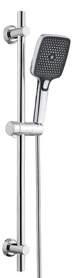 Productafbeelding van JOHO RVS douchestang, 70 cm, met douchekop, slang en houder. Doucheset met douchekophouder, handdouche met 3 straalstanden, chroom