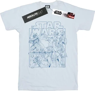 Produktbild von Star Wars - T-Shirt für Herren BI46509 (S) (Weiß)