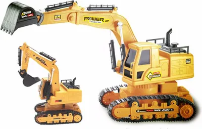 Obrázok produktu pre Diaľkové ovládanie Exkavátor Toy 10-kanálové nabíjanie Simulačné Engineering vozidla s hudobným svetlom na narodeniny darčeky