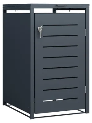 Produktbild von Mülltonnenbox 60 x 102 x 62 cm Stahl Anthrazit