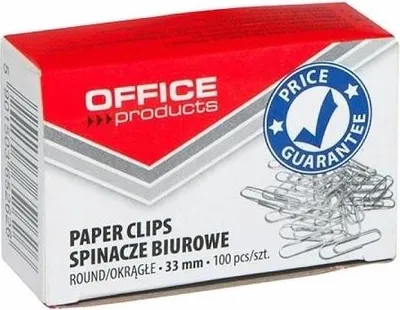 Image de Pinces de bureau 33mm nickel de bureau 100pcs.