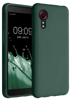 Produktbild von kwmobile Handyhülle für Samsung Galaxy Xcover 5 Hülle - TPU Case - Kabelloses Laden - Schutzhülle Cover in Moosgrün