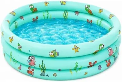 Produktbild von Planschbecken für Kinder,Kinderpool,Planschbecken Eckig,Planschbecken Deep Dive 100 x 35 cm,Pool für Sommer Strand Garten Wasserspaß