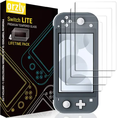 Obrázek produktu pro Ochranné fólie ze skla pro Nintendo Switch Lite (4 kusy), pancéřové sklo pro ochranu displeje Nintendo Switch Lite (2019)