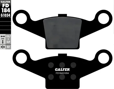 Produktbild von Bremsbeläge Galfer FD184G1054 Semi-Metall hinten