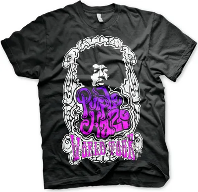 Produktbild von Jimi Hendrix Purple Haze World Tour Black S T-Shirt