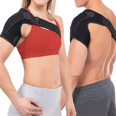 Produktbild von Schulterbandage verstellbar, für Sport, linker und rechter Arm, Polyester, Schmerzlinderung