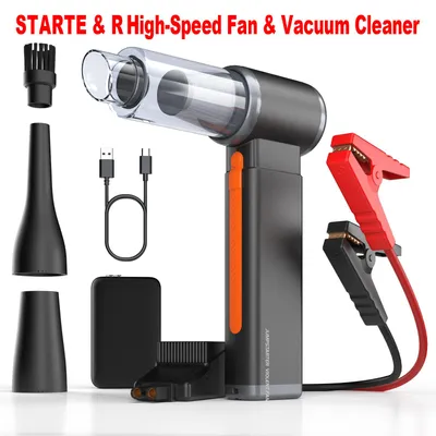 Zdjęcie produktu dla Jumpstarter 7000 A - Pojemność 12000-18000 mAh - Ładowanie przez USB-C - Przenośny - Urządzenie do uruchamiania silników samochodowych