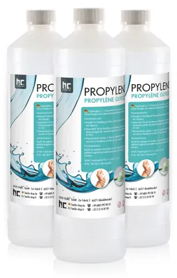 Produktbild von 3x 1 L Propylenglykol 99,5% in Pharmaqualität