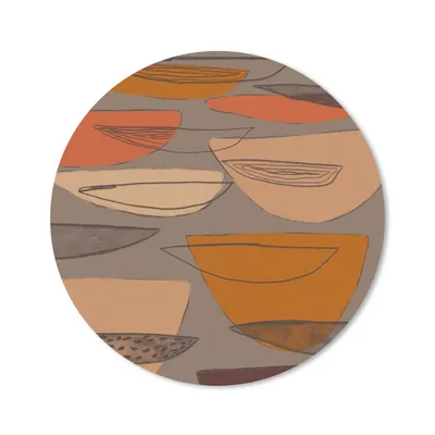 Produktbild von MuchoWow® Mauspad Mousepad Abstrakt - Vintage - Formen - Pastell 30x30 cm - Mousepads - Maus Mat - Pad - Mausunterlage - Tischunterlage - Schreibtischmatten