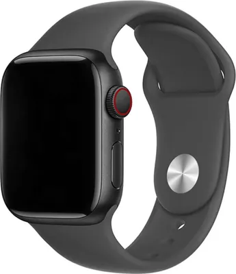 Produktbild von Devia, Sportarmband für Apple Watch 42 / 45 / 49mm aus weichem Silikon, Schwarz
