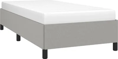 Produktbild von vidaXL Bettgestell ohne Matratze Hellgrau 80x200 cm Stoff