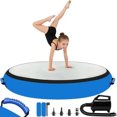 Productafbeelding van Opblaasbare gymnastiekmat, turnblok, trainingsblok, trainingsmat, sportblok, gymnastiekblok met pomp