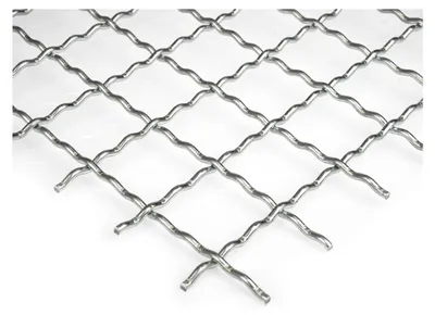 Produktbild von Stahl Verzinkt Wellengitter 40 x 40 mm Maschenweite Stahl 4mm dick Drahtgitter Gitter Wellgitter Wunschzuschnitt (1000 mm, 400 mm)